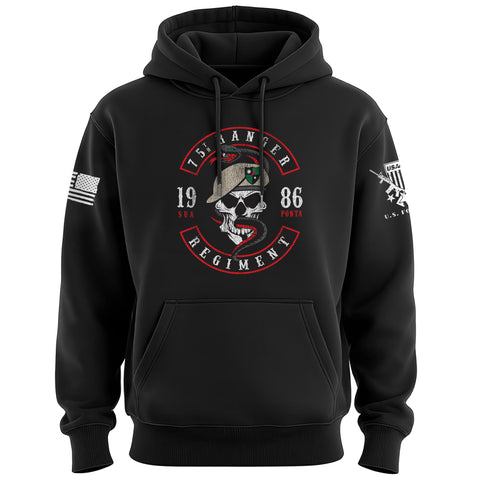 75th Ranger Skull and Snake Graphic Hoodie