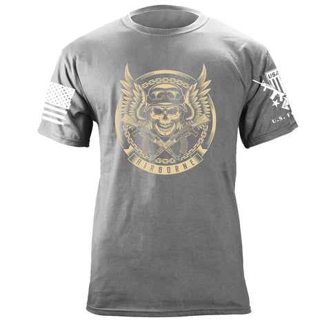 Airborne Chains Skull T-Shirt