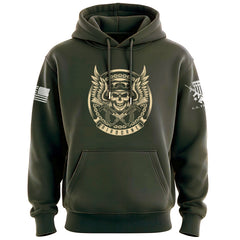 Airborne Chains Skull Hoodie
