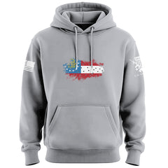 Bullet Hole Georgia Flag Ripped Hoodie