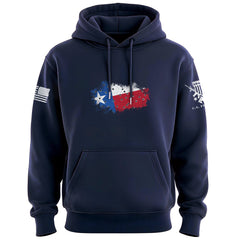 Bullet Hole Texas Flag Ripped Hoodie