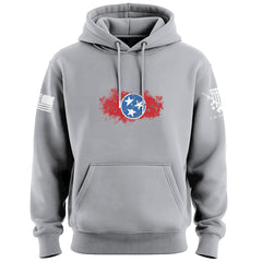 Bullet Hole Tennessee Flag Ripped Hoodie