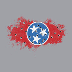 Bullet Hole Tennessee Flag Ripped Hoodie