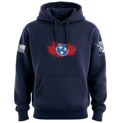 Bullet Hole Tennessee Flag Ripped Hoodie