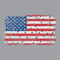 Bullet Hole USA Flag Hoodie