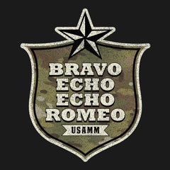 Bravo Echo Echo Romeo Shield Hoodie