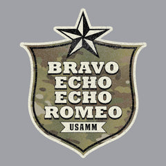 Bravo Echo Echo Romeo Shield Hoodie