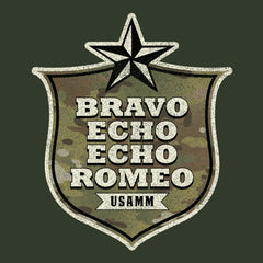 Bravo Echo Echo Romeo Shield Hoodie