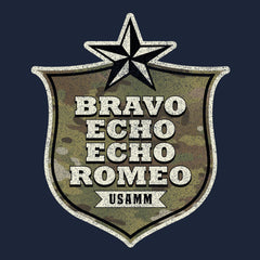 Bravo Echo Echo Romeo Shield Hoodie