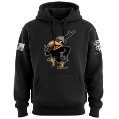 Cartoon Crow Soldier Hoodie
