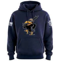 Cartoon Crow Soldier Hoodie