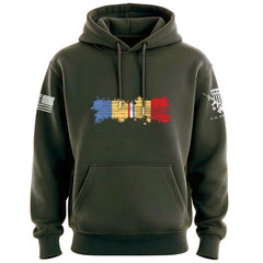 Combat Action Ribbon Distressed Hoodie