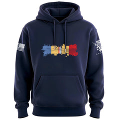 Combat Action Ribbon Distressed Hoodie