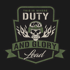 Duty and Glory Lead Graphic Hoodie