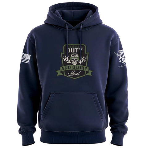 Duty and Glory Lead Graphic Hoodie