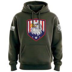 Eagle Head 3 Stars Hoodie
