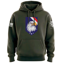 EAGLE HEAD Shield TOP Stripes Hoodie