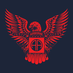 Eighty Second Airborne Eagle Hoodie