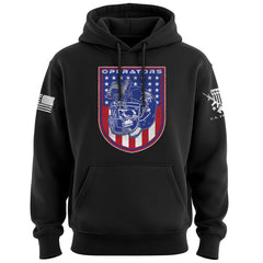 Football Operators Shield Patriotic Colors Hoodie
