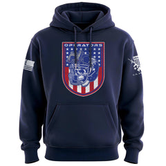 Football Operators Shield Patriotic Colors Hoodie