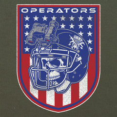 Football Operators Shield Patriotic Colors Hoodie