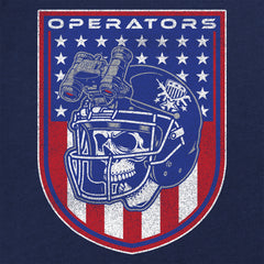 Football Operators Shield Patriotic Colors Hoodie