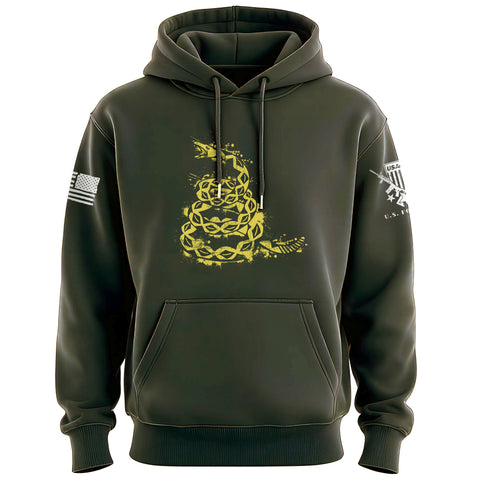 Gadsden Snake Splatter Hoodie