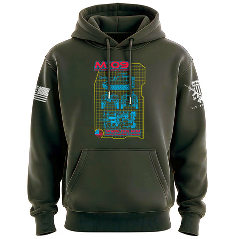 Howitzer 80's Style Weapon System Graphic Hoodie