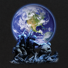 Iwo Jima Earth Hoodie