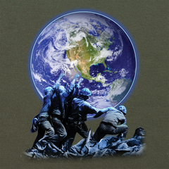 Iwo Jima Earth Hoodie