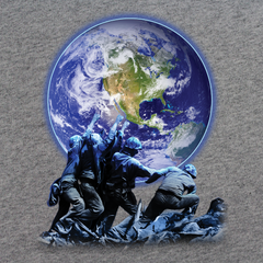 Iwo Jima Earth Hoodie