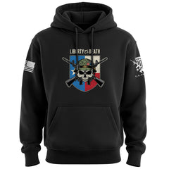 Liberty or Death Texas Skull Hoodie