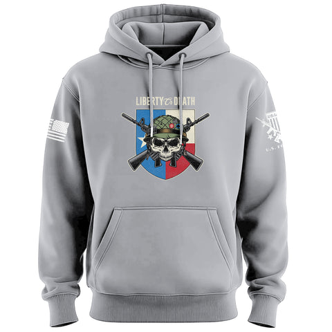 Liberty or Death Texas Skull Hoodie