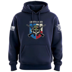 Liberty or Death Texas Skull Hoodie