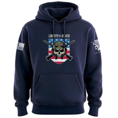 Liberty or Death USA Skull Shield Hoodie