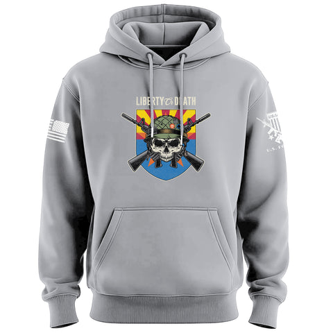 Liberty or Death Arizona Skull Hoodie