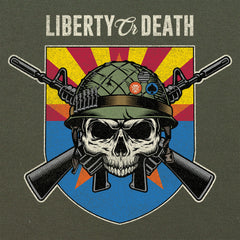 Liberty or Death Arizona Skull Hoodie