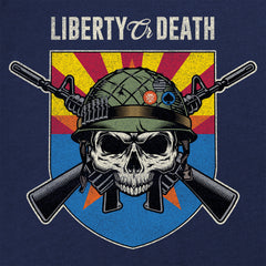 Liberty or Death Arizona Skull Hoodie