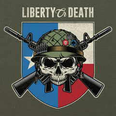 Liberty or Death Texas Skull Hoodie