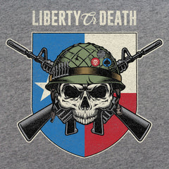 Liberty or Death Texas Skull Hoodie