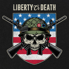 Liberty or Death USA Skull Shield Hoodie