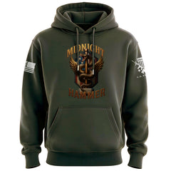 Midnight Hammer Snake - American Flag Hoodie