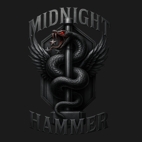 Midnight Hammer Snake - Metal Hoodie