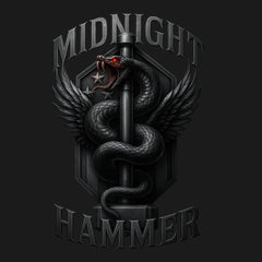 Midnight Hammer Snake - Metal Hoodie
