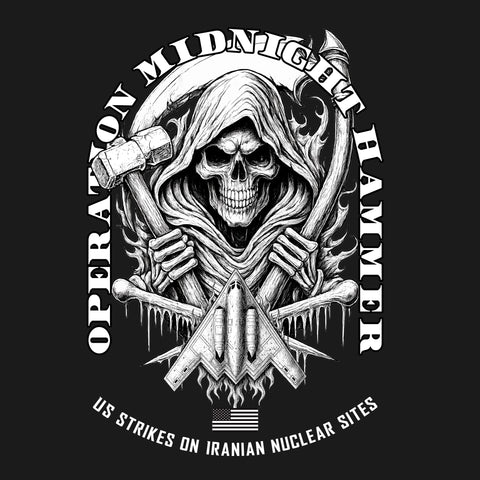 Operation Midnight Hammer B&W Hoodie