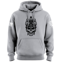 Operator Skull Black Ink Hoodie