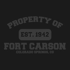 Original Army Base Property of Carson Veteran PT Hoodie
