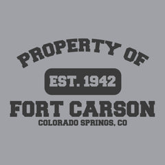 Original Army Base Property of Carson Veteran PT Hoodie