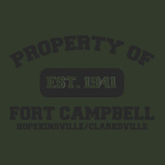 Original Army Base Property of Fort Campbell Veteran PT Hoodie