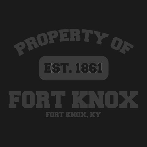 Original Army Base Property of Fort Knox Veteran PT Hoodie